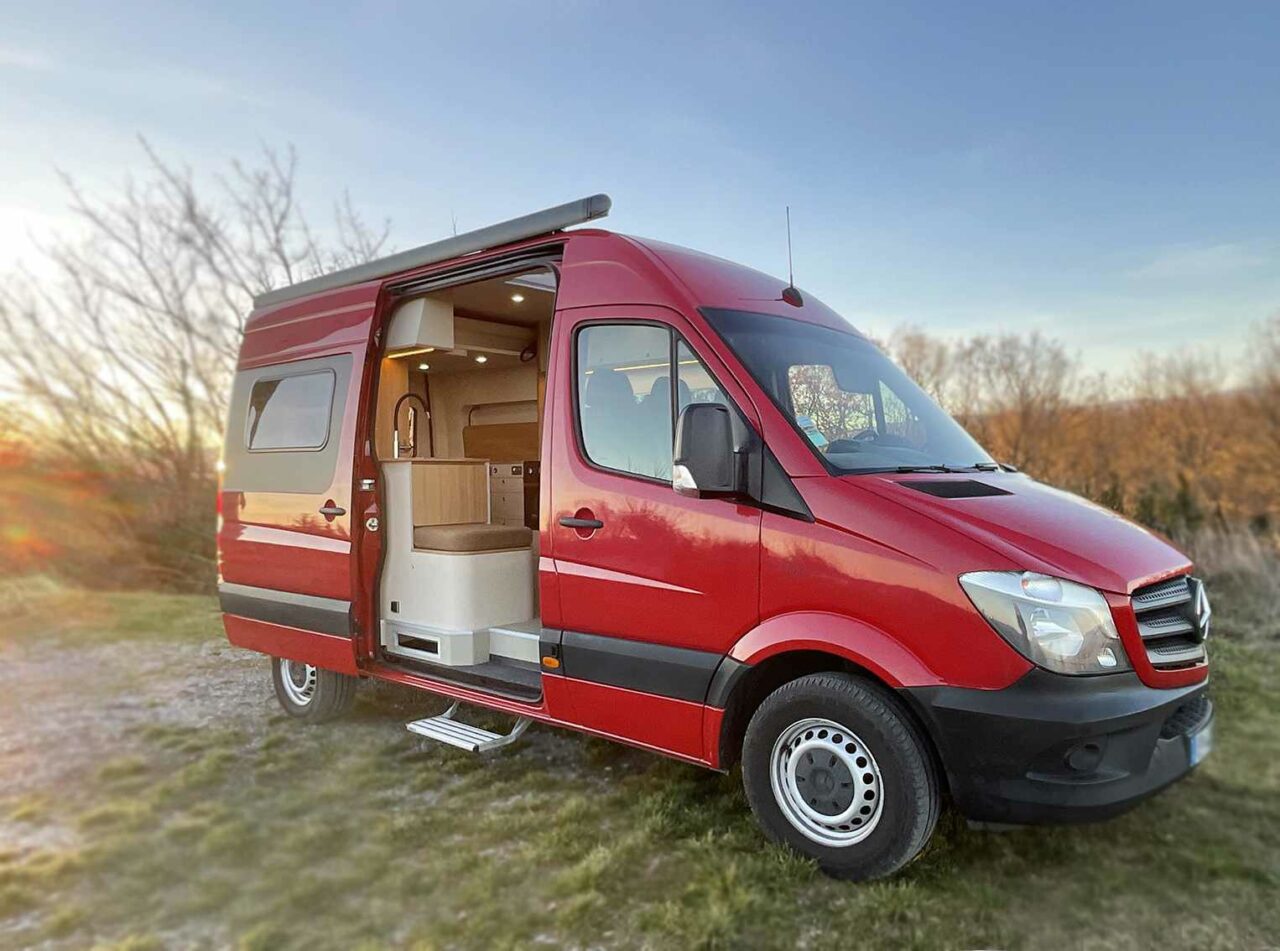 Am Nagement Fourgon Tulipe Mercedes Sprinter L H A Contre Van