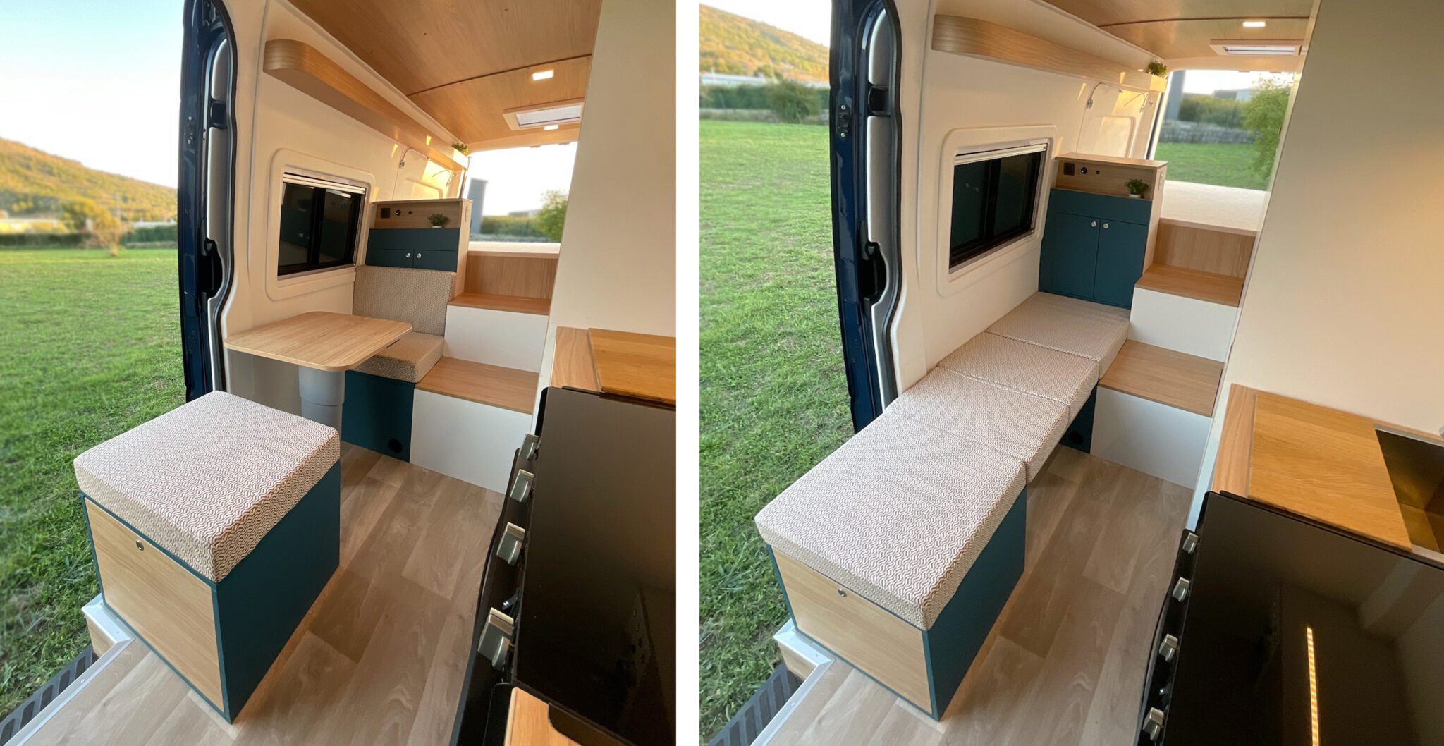 mercedes sprinter aménagé sur-mesure pour deux